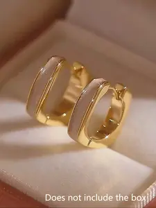 Women's Elegant Geometric Drop Earrings, Lightweight Luxury Design, Casual All-Season Jewelry, Perfect for Daily Wear & Commuting, High Quality Earrings