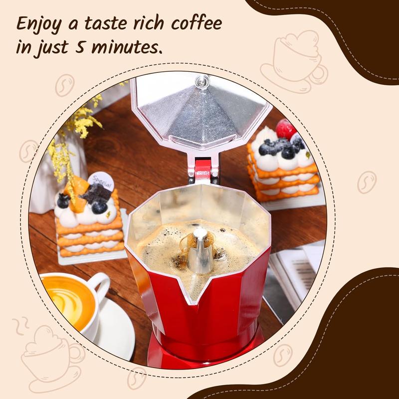 Cafeteras Electricas Modernas Moka Pot, Italian Coffee Espresso Machine, 6 Cup Cuban Coffee Maker with Detachable Base & Overheat Protection, Greca Electrica De Cafe  for Travel