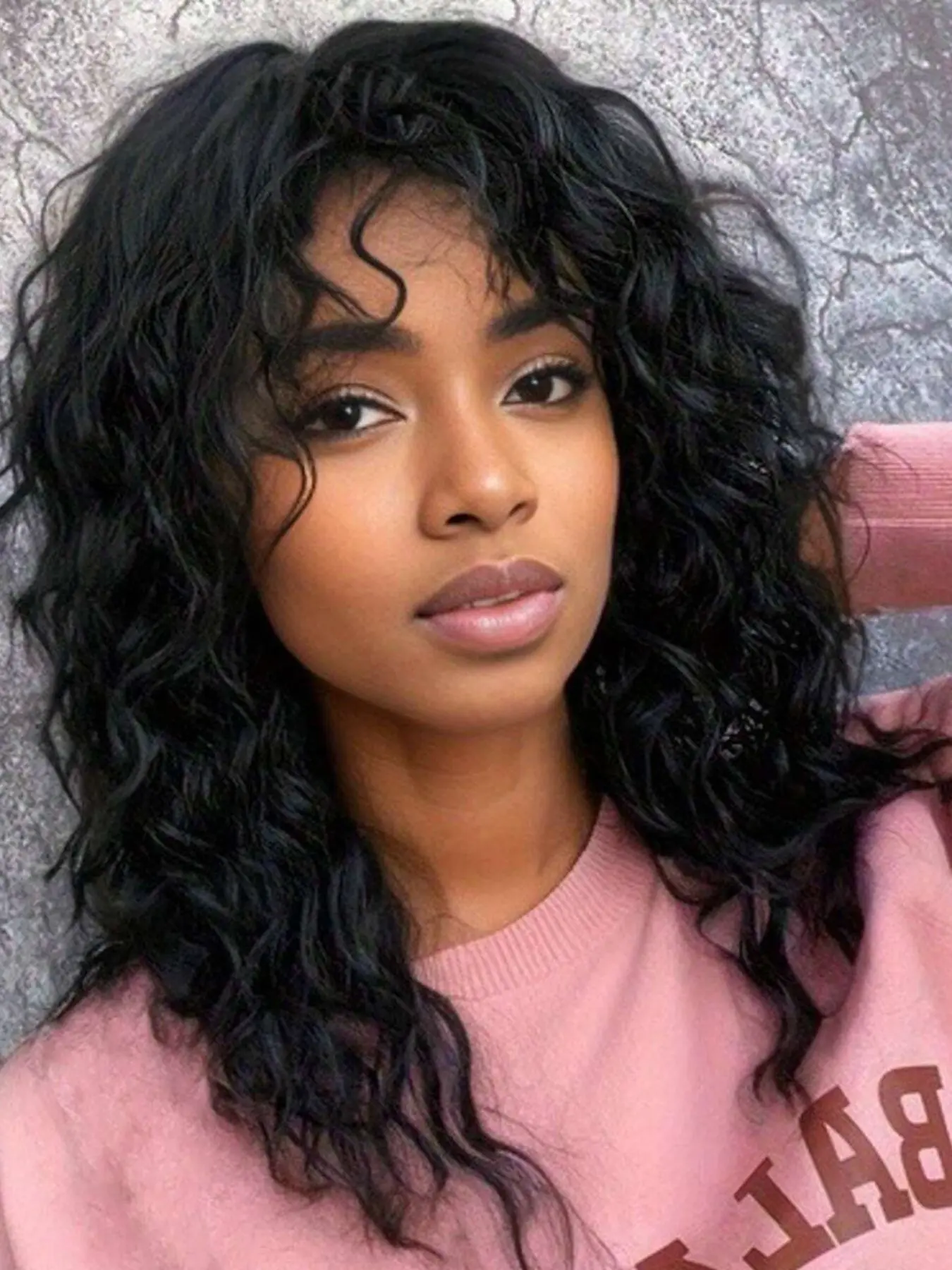 Women's Voluminous Wavy Long Curly Synthetic Wig, Full Cap Short Straight Bob Wig, Dyed Top Gradient Golden Color Hair, Synthetic Curly Wigs, Synthetic Material Wigs, Synthetic Machine Wigs
