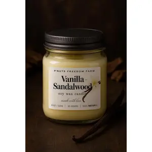Vanilla Sandalwood - Soy Wax Candle