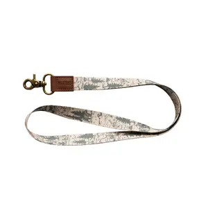 Woodland Landscape Neck Lanyard for keys, ID Badges, Phones, and wallets Accessories Leather