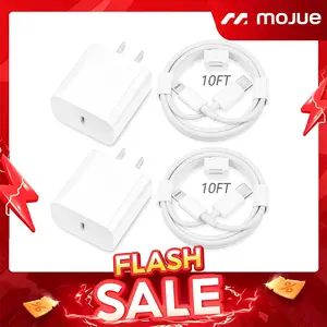 10FT/6FT Super Fast Charging 2-Pack Type-C Wall Charger Block with 2-Pack USB-C to Lightning Cable for iPhone 14/13/12,AirPods Pro, Mobile Smartphone