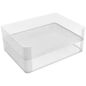 Sorbus Front-Load Stackable Two-Tier Letter Tray