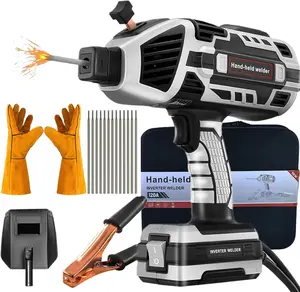 Portable Welding Machine 110V Handheld IGBT Inverter ARC Welder Gun Stick Welder - 6 Variable Current Adjustment for 3/32"-1/8" Rods and DIY, Professional Use,Repair