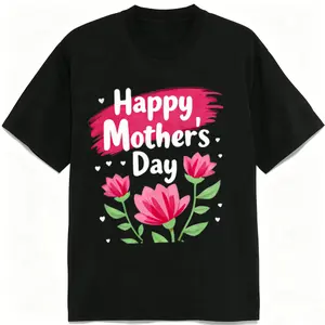Happy Mother’s Day T-Shirt for Women – Floral Graphic Tee, Cute Mom Gift Shirt, Spring Casual Top