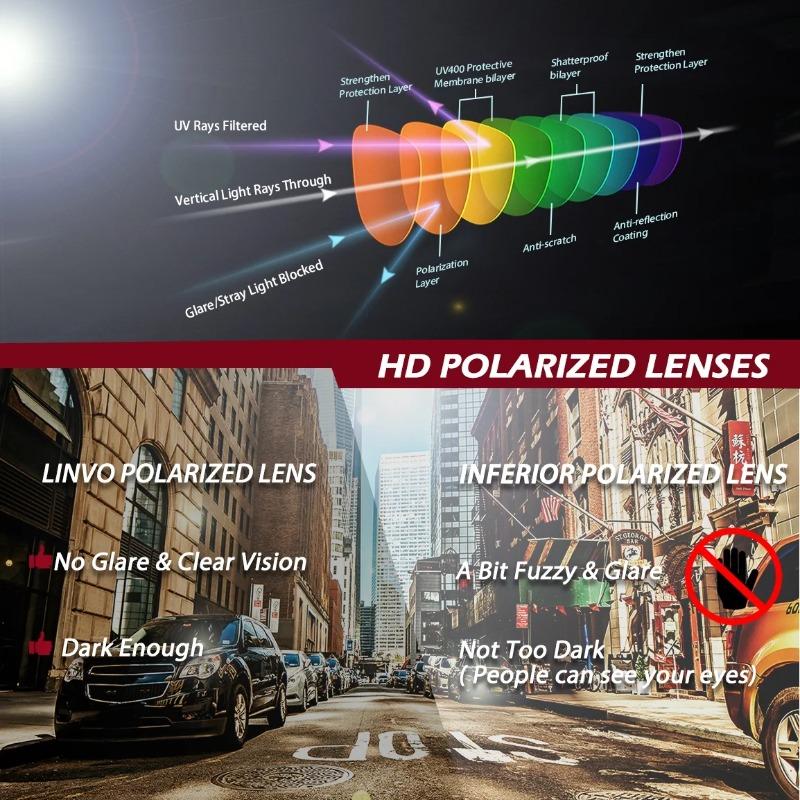 Semi-Rimless Classic Polarized UV400 Black Gold Frame Gradient Gray Sunglasses for Men Women Casual Driving