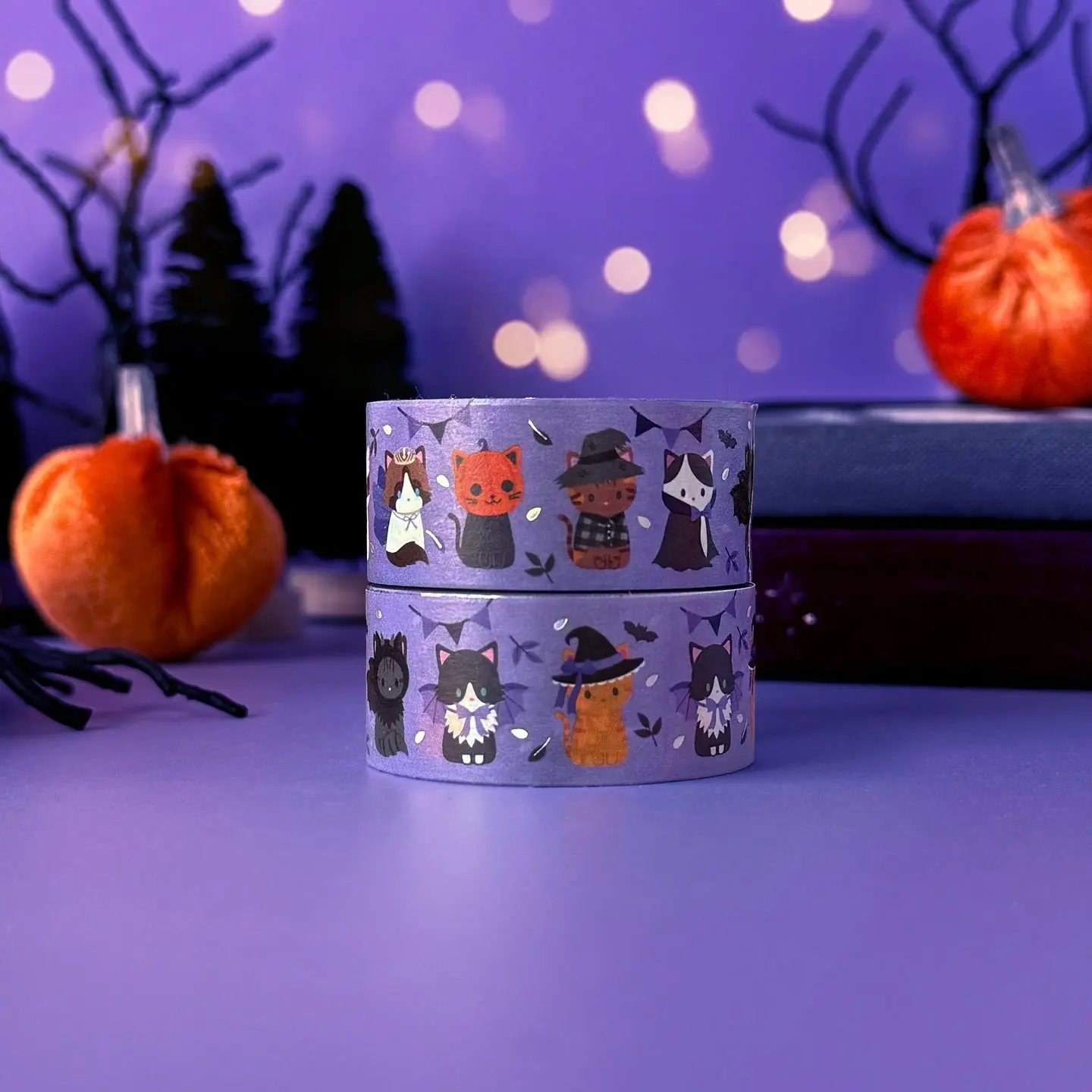 Halloween Parade Cats Foil Washi Tape