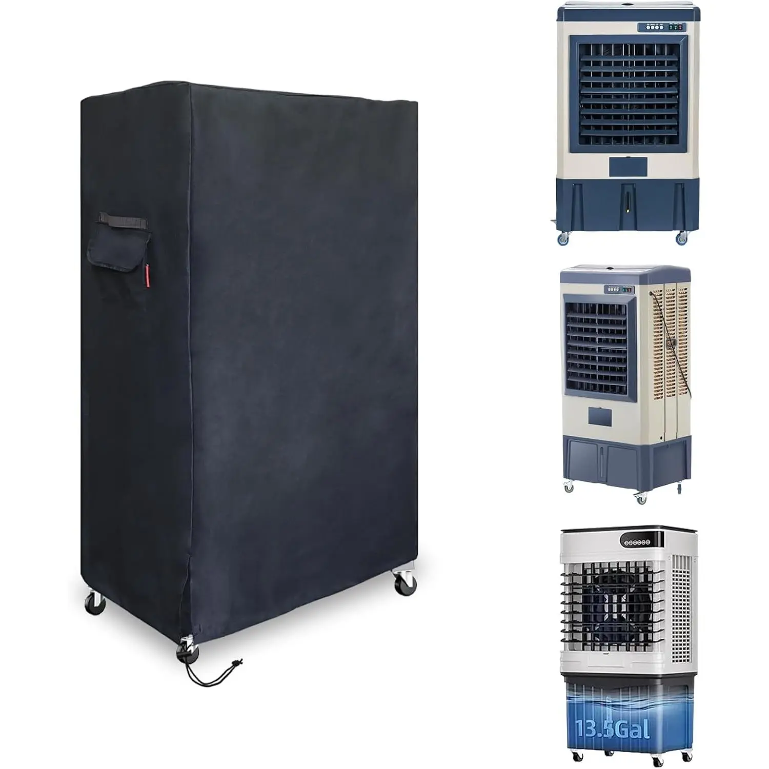 Outdoor Swamp 600D Heavy Duty Cooler , Evaporative Air Cooler  Fits Uthfy 48" Swamp Cooler and 48" Evaporative Air Cooler, MEPTY 43", TROPOW 3500CFM 41000CFM (28" x 26" x 48")