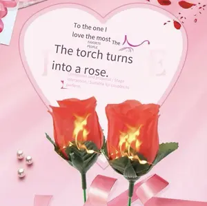 Magic Props Torch Turns Into Roses for Romantic Proposals and Stage Performances from China