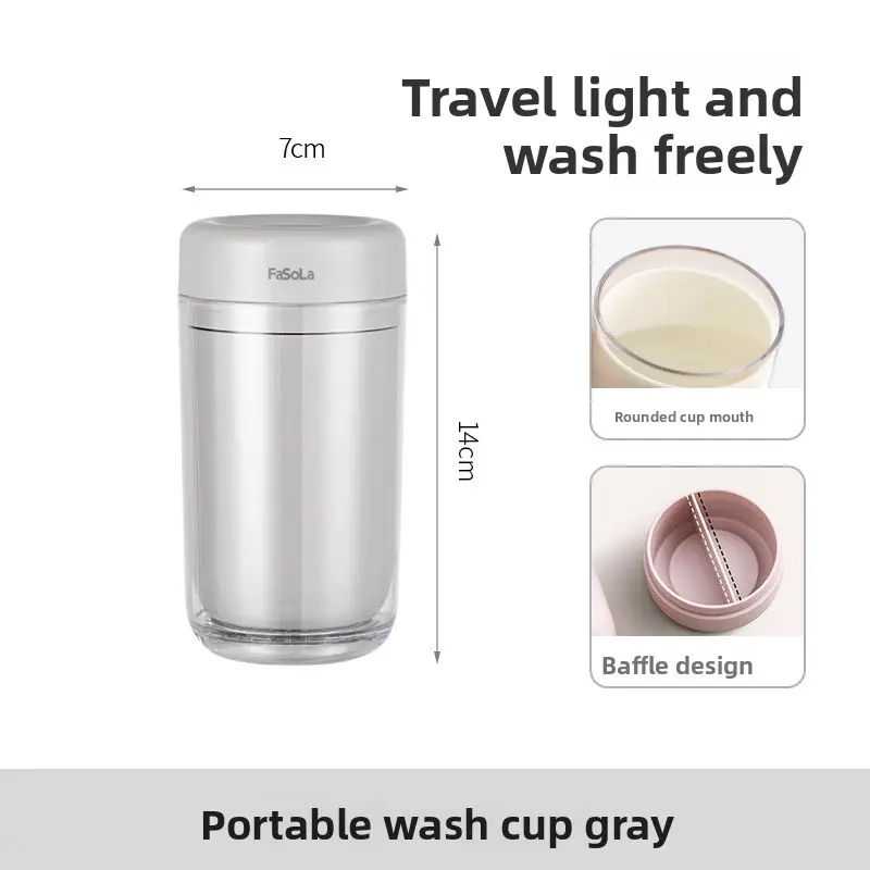 Portable wash cup (gray)