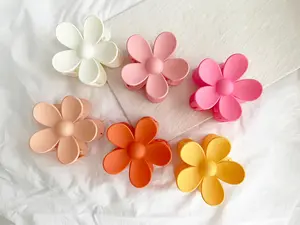 3" Matte Flower Hair Claw, Hair Clips - AVA