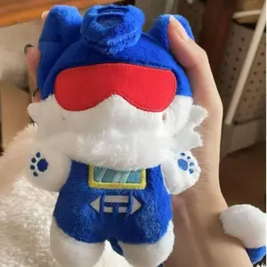 G1 Robot Soundwave Plush Doll Mini Q Version Transformation Plushie Cute Stuffed Room Decor Toy Kids Holiday Gifts Custom