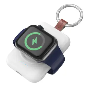 Portable Watch Charger for Apple Watch, 1800mah Battery with Keychain, Compatible with Series 10/9/8/7/se/5/4/3/2/1 Ultra