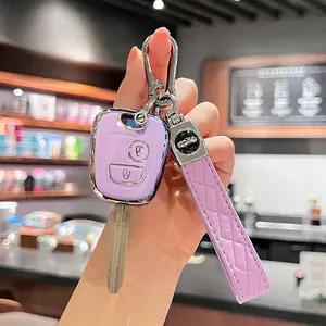 1pc for PEUGEOT Car Key Case - Soft TPU Protective Cover for 206/207/307 & Citroën C2, Compatible with Old BYD F0 Keys, Straight Design, Durable & Stylish Key Shell