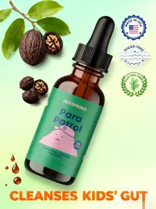 Joyspring Para Patrol Kids Natural Intestinal Cleanse| Sugar-Free Gluten-Free Liquid Supplement| Pumpkin Flavor Gentle Detox & Digestive Support| Made in USA