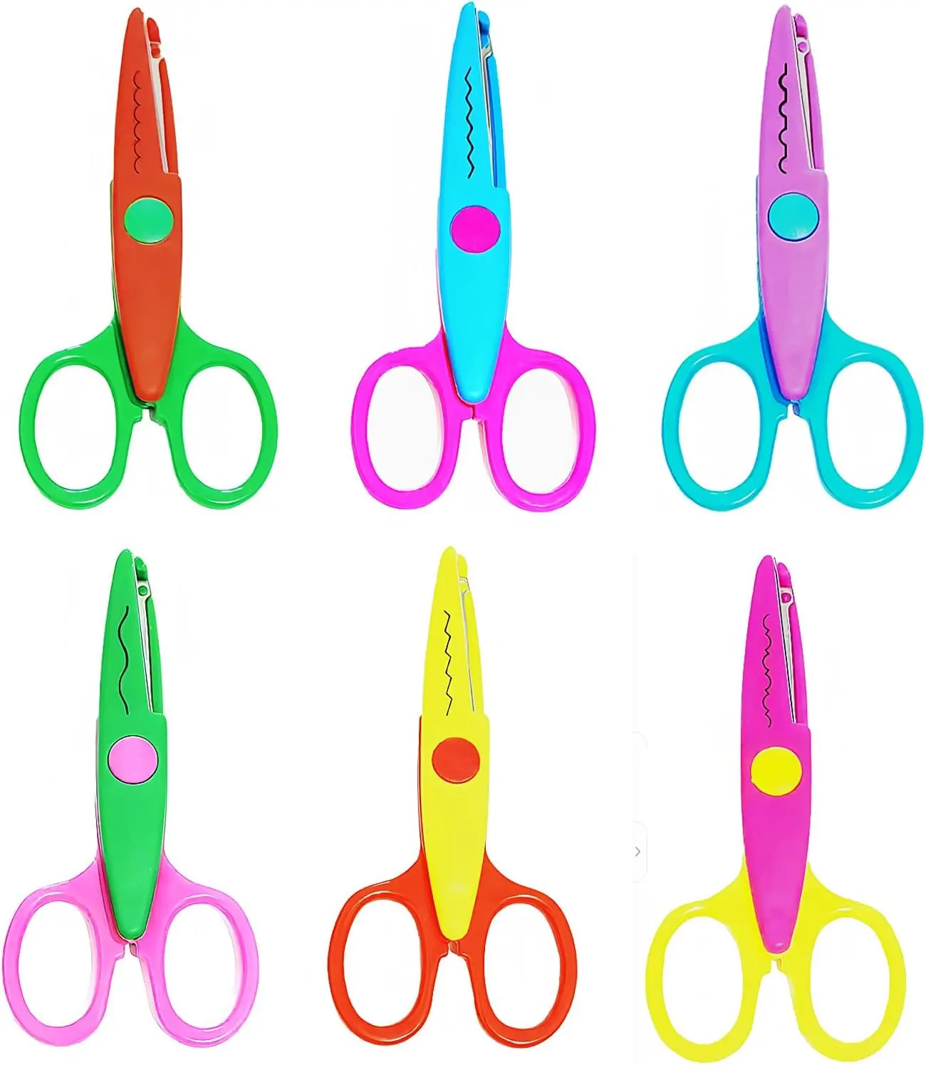 Decorative Edge Craft Scissors for Kids & Adults, Zig Zag Pattern Scissors for Scrapbooking, Crafts & Back to School Supplies