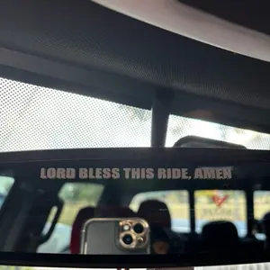 LORD BLESS THIS RIDE, AMEN Inspirational Faith Based Car Decal for Spiritual Car Decor
