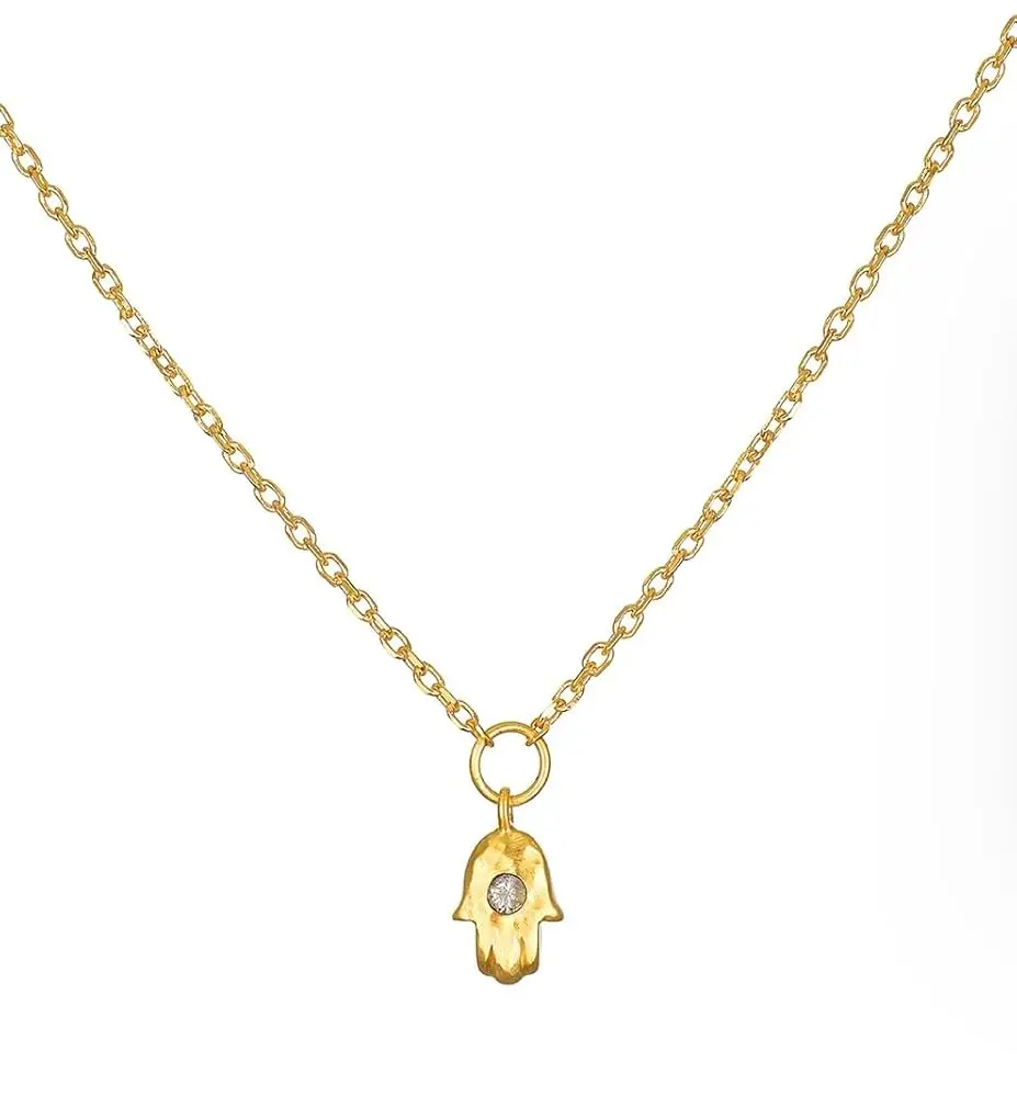 Whispering Meadows 18kt Gold Mandala Necklace for Women - 18" Chain with 22mm Charm, Elegant and Stackable Jewelry