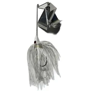 1/2 oz Quad Blade Buzzbait with 66 Strand Skirt and Powder Coating - Fishing Equipment