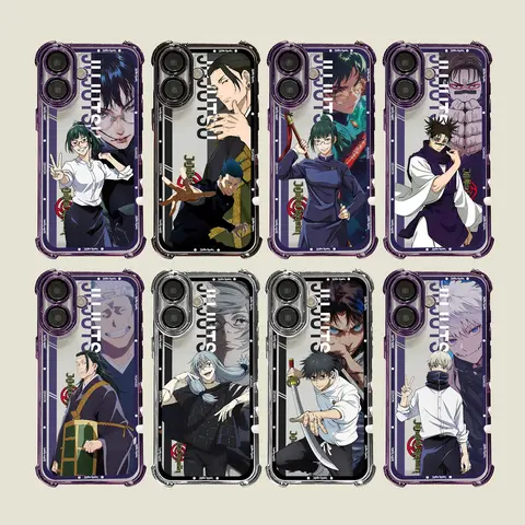 Jujutsu Kaisen Anime-Style Plastic Cellphone Casing - Snug-Fit Protection Accessory for Samsung Galaxy S22,S23,S24,S24 Ultra,S25 & iPhone 11,12,13,14,15,16 Plus,17,17 Air,17 Pro Max (ZSHZ9-14)