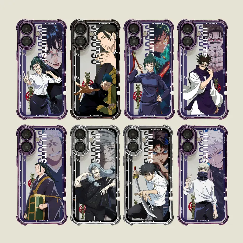 Jujutsu Kaisen Anime-Style Plastic Cellphone Casing - Snug-Fit Protection Accessory for Samsung Galaxy S22,S23,S24,S24 Ultra,S25 & iPhone 11,12,13,14,15,16 Plus,17,17 Air,17 Pro Max (ZSHZ9-14)