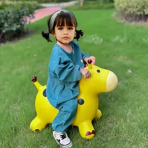 Suitable for Children Jumping Sports Entertainment Playmates for Boys and Girls Inflatable Animal Toys with Pump Health Materials to Keep Children Safe, Birthday Gifts for Children Ages 2 to 6