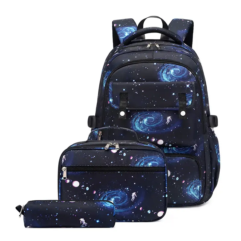 2026 New Model School Bag Large Capacity Backpack School Bag Starry Sky Print Backpack