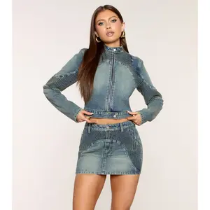 Street Mood Denim Mini Skirt