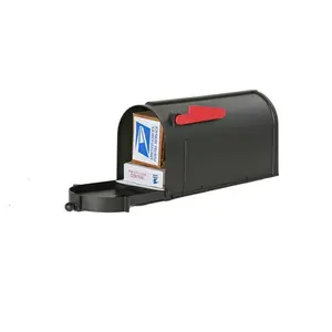 Postal PRO Ambrose Black Post Mount Mailbox