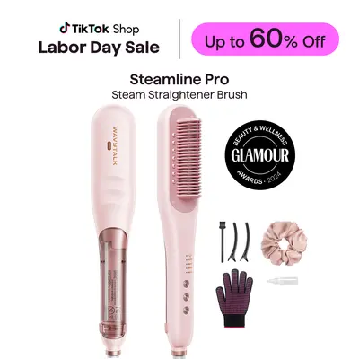 New Elle Heated Volumizing Brush Curls Waves Straightens Hair