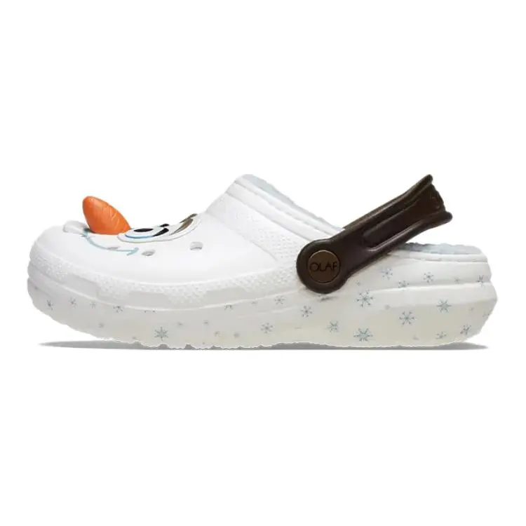 Disney x Kids' Fun Wide Sizes Casual Clog - Olaf Design, Indoor Use, M4/5, M6/7, M8, M9/10, Adorable
