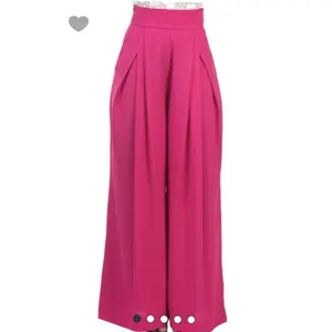High Waist Wide Legged Pants Fuchsia