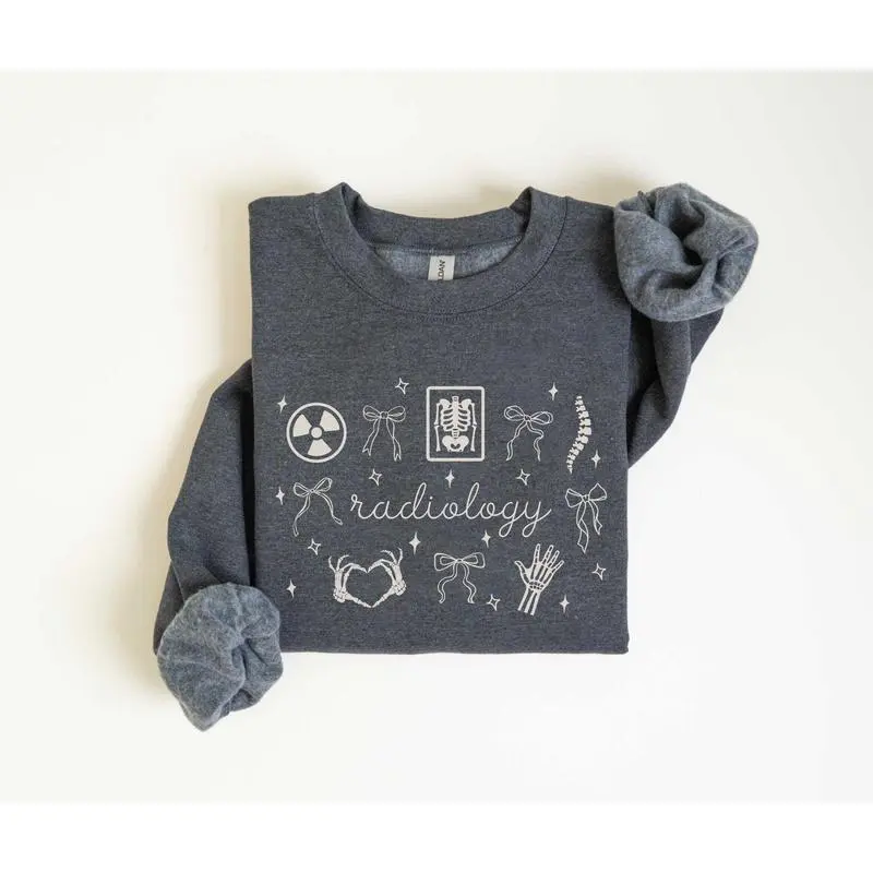 Coquette Radiology Short Sleeve T-Shirt / Sweatshirt / Hoodie • Radiology Department • RAD Tech  • Xray Tech Radiologist Fabric Cotton K49