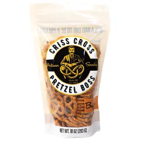 Buffalo Flavored Pretzels | 10 oz | Criss Cross Pretzel Boss