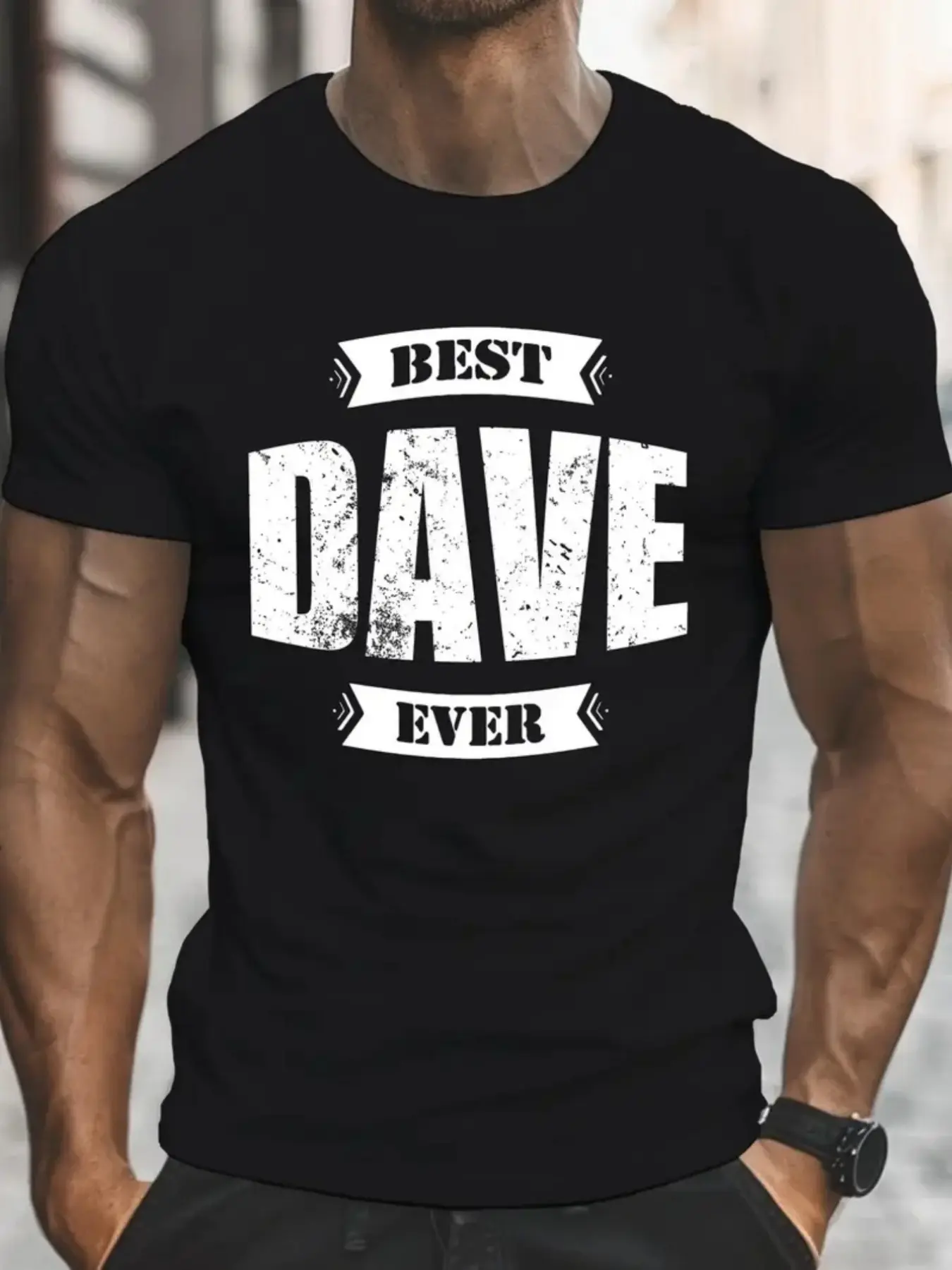 MenS Funny Best Dave Ever Graphic TShirt Bold Whit unisex soft cotton short sleeve t shirt, vintage graphic casual tee for men women teens, perfect birthday holiday gift for camping travel gym daily street casual wear