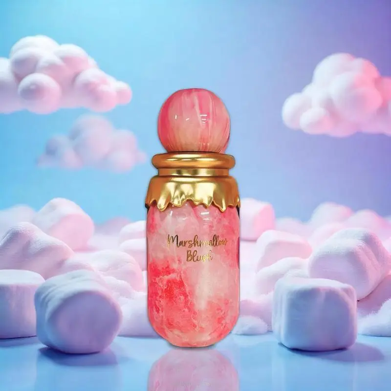 Viral Gourmand Perfume For Women, Long Lasting Cotton Candy Vanilla Marshmallow Strawberry EDP 100ml, Sweet Unique Floral Skin Scent Daily Everyday Wear Fragrance Dupe Must Have