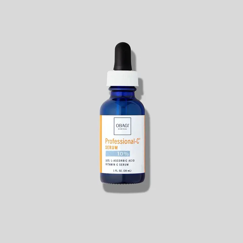 Obagi Professional-C 10% Vitamin C Serum, Brightening Antioxidant Essence for Sensitive Skin to Even Skin Tone & Texture, 1 fl oz (30mL), 10% L-Ascorbic, 1 To 1.9 Fl Oz, 18 Months, Even Out Skin Tone & Texture, Regular Edition