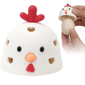 Flexible Silicone Cleaning Brush, Multi-Use Soft Scrubber for Farm Fresh Eggs, Fruits Vegetables, Non-Slip Handheld Kitchen & Chicken Coop Accessory