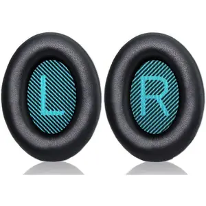 Headphones Replacement Ear Pads for QuietComfort QC35/35ii/25/2/15 Ear Cushions for QC35 QC35ii QC25 QC2 QC15 Ae2 Ae2i Ae2w Sound True & SoundLink (Around-Ear Series Only) Protein Leather