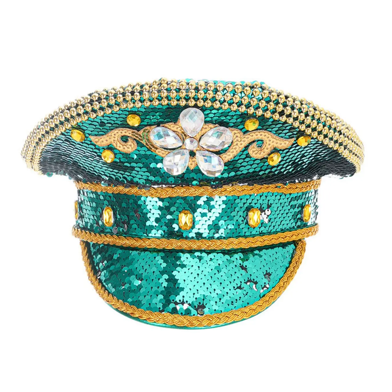 Men And Women Punk Style Military Cap Party Carnival Hat Nightclub DJ Hat Disco Navy Hat