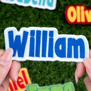 Custom Embroidered Name Patch – Personalized Text Patches | Team Patches Iron-On, Sew-On, Hook & Loop | For Jackets, Hats, Uniforms, Bags