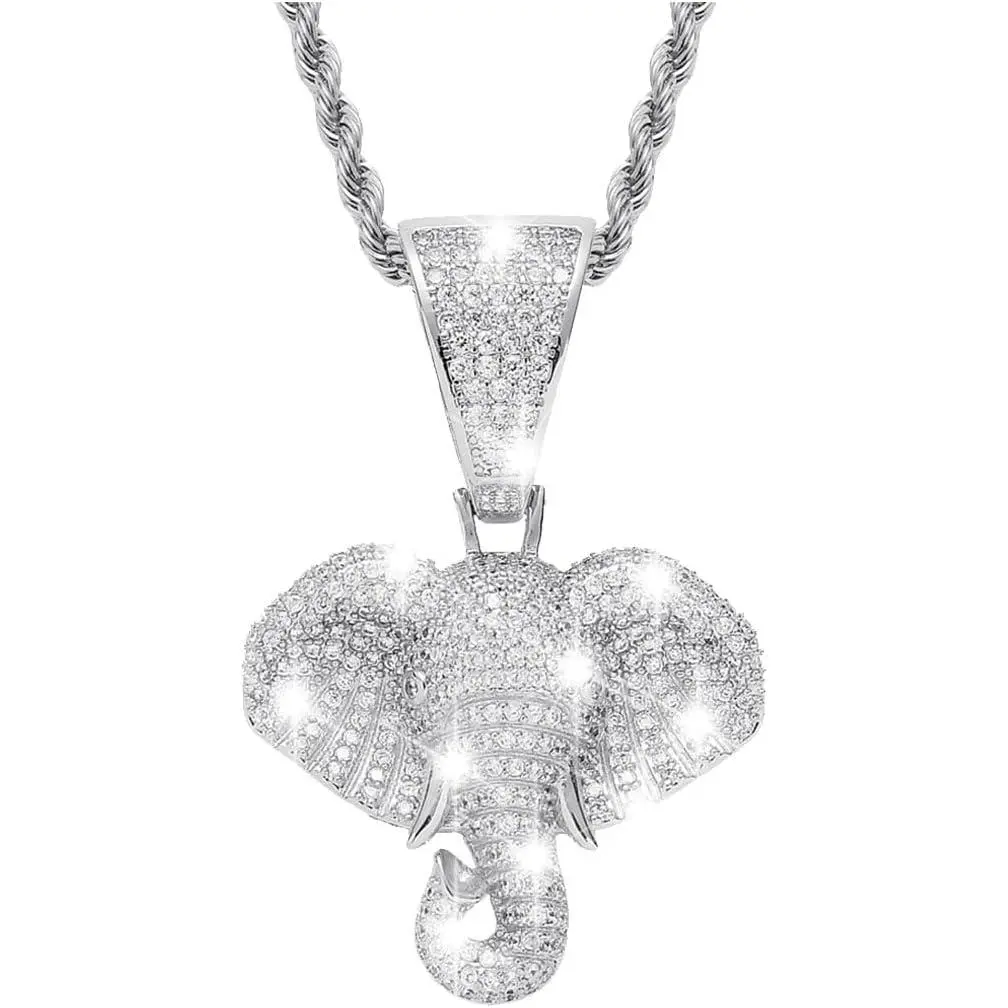 Bling Elephant Diamond Car Mirror Interior Hanging Ornament, Lucky Crystal Rhinestone Pendant Car Rear View Mirror Charm, Car Accessories for Women