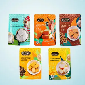 KUNNA Coconut Freeze-Dried Snack 25g per Pack 5 Flavor to Choose Popular Thai Delight Healthy Fiber & Healthy Fats Perfect for Sharing Lightweight & Convenient