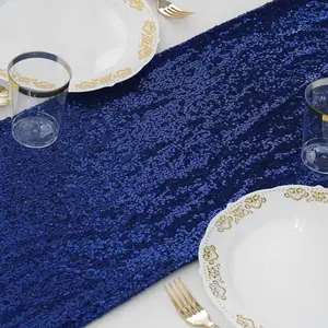 Sequin Table Runner 12"x108" Royal Blue - Glittering Finish Table Decor