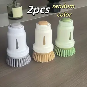 2-Piece Kitchen Dish Brush Set, Multi-Functional Cleaning Tool, Gentle on Hands and Pots, Efficient Dirt Removal, Easy to Use