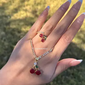 Cherry Gold Plated Jewelry