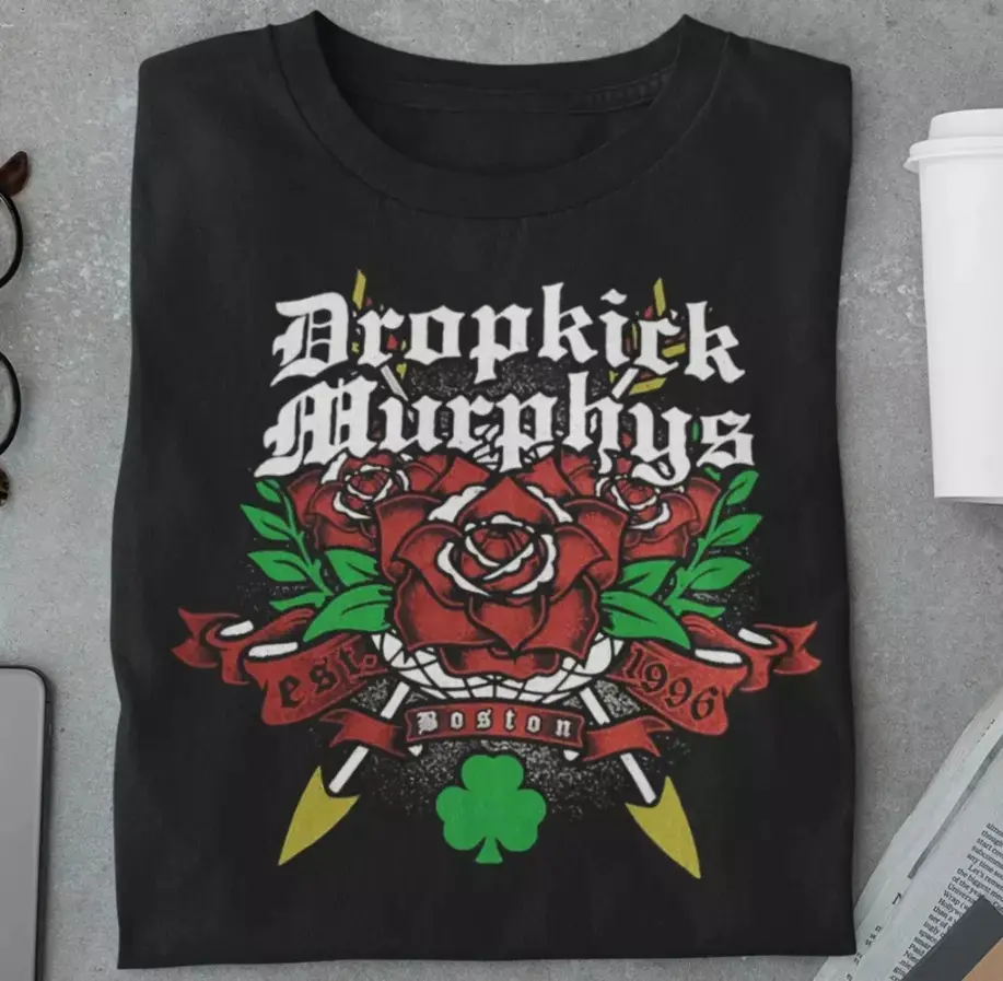 [Sale up to 70%] Dropkick Murphys Shirt Cotton Funny Black T- shirt or Sweatshirt