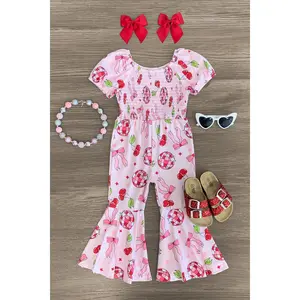 Pink Cherry & Bow Jumpsuit