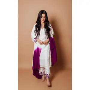 Livia White Embroidered Salwar Kameez Set