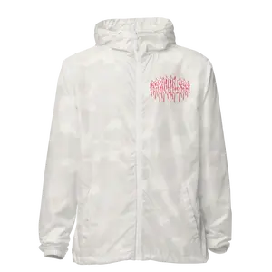 CROWNLESS RED "BOW TO NO ONE" WHITE CAMO WINDBREAKER